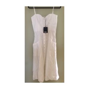 Reformation Canon white dress size 4 NWT